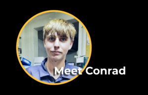 Meet Conrad - new employee headshot.