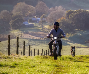 UBCO electric bike on a farm