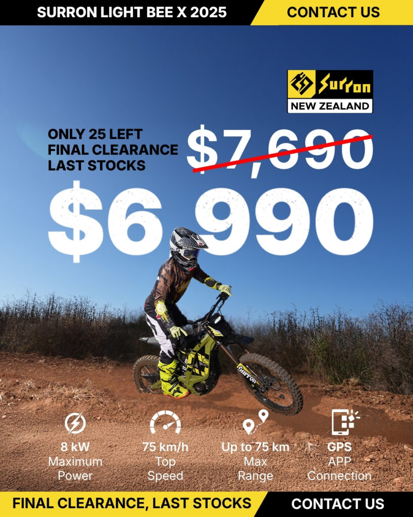 Surron Ad Final clearance price: $6,990 inc. GST